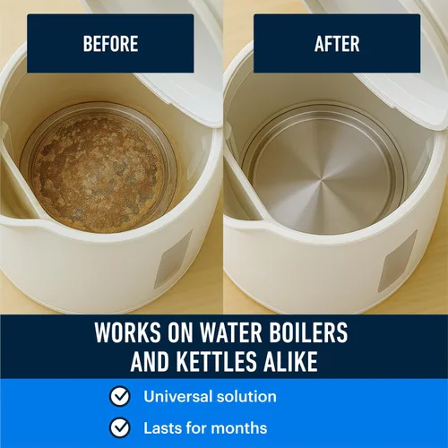 Vista 4 de Essential Values Descalcificador Universal - Solución de Descalcificación de Espresso - Limpiador de Máquina de Café - Ácido Cítrico para Hervidor