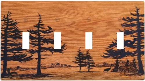 Vista 171 de Taupe Beige Marrón Gris Abstracto Arte 1-Banda Interruptor de Luz Doble de Recepción Placa de Pared Toma Cubiertas Eléctricas Decorativas Modernas