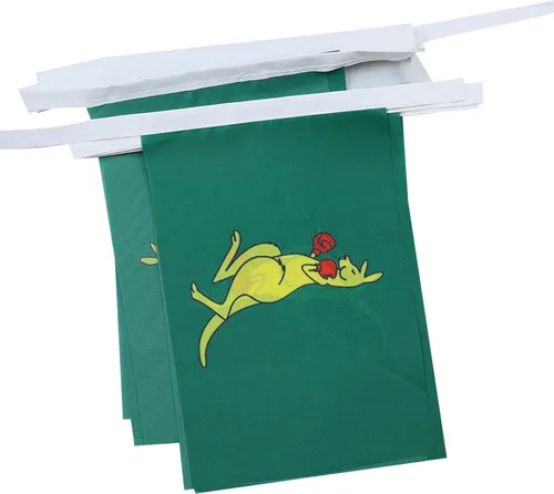 Vista 91 de Guatemala 19.7 ft BUNTING Flag 20 banderas 9'' x 6'' - Banderas de cuerda guatemalteca 5.9 x 8.3 in - AZ FLAG