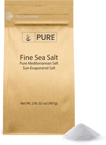 Vista 4 de Pure Original Ingredients Paquete de sal marina fina y bicarbonato de sodio, 2 libras cada uno, limpieza, puro, sin aditivos ni rellenos
