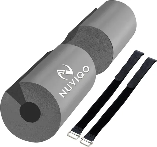 Vista 9 de Almohadilla para sentadillas para estocadas y sentadillas, almohadilla de empuje de cadera para barras estándar y olímpicas, proporciona