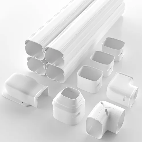 Vista 8 de 3'' 22.5Ft Mini Split Line Set Cover Kit for Minisplit Ductless Linset Air Conditioners and Heat Pumps, Central AC Decorative Upgraded UV-Proof Brown