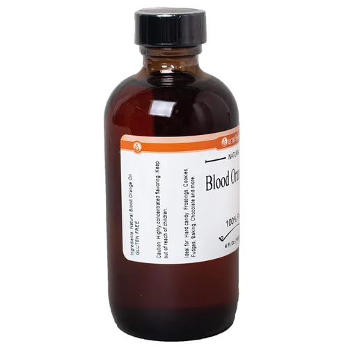 Vista 3 de LorAnn Aceite de naranja sanguina SS, sabor natural, botella de 1 onza