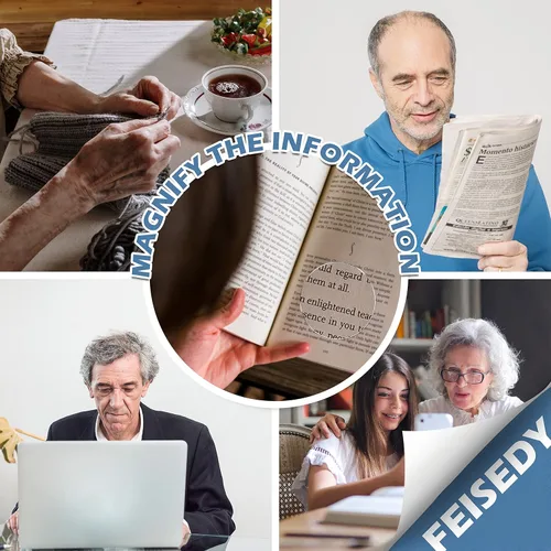 Vista 8 de FEISEDY Gafas de lectura de ojo de gato de gran tamaño para mujer, marco de moda, lectores B4072