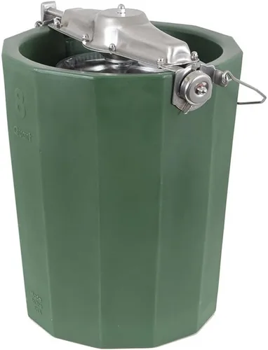 Vista 4 de PREMIUM - Máquina de helados Immergood de 8 cuartos de galón - Acero inoxidable - Manivela de mano