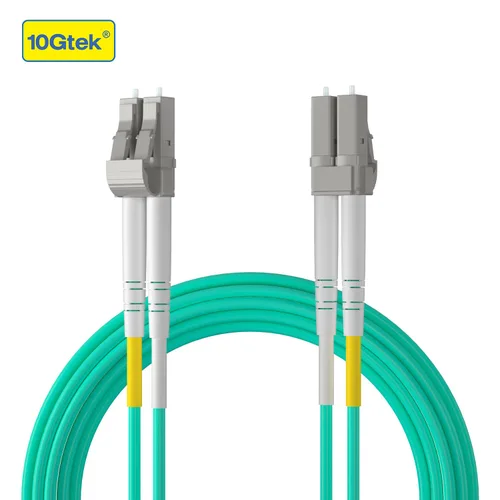 Vista 3 de 10Gtek Cable de conexión de fibra – LC a LC OM3 10Gb/Gigabit multimodo puente dúplex 50/125μm LSZH cable de fibra óptica para transceptor SFP