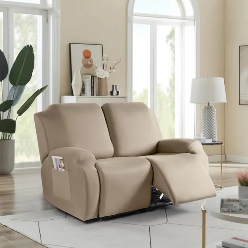 Vista 193 de TAOCOCO Fundas Elásticas para Sillones Reclinables de 3 Piezas Fundas Sólidas para Muebles Funda para Sillón Reclinable Fundas Deslizables con Azul