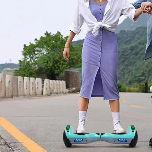 Vista 9 de SISIGAD - Hoverboard con parlante Bluetooth y luces LED, aeropatineta eléctrica inteligente de auto equilibrio 6.5 pulgadas, para niños