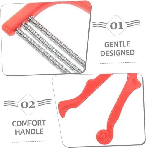 Vista 3 de Generic 2pcs Spring Facial Hair Remover Tool Manual Epilator for Women Efficiently Removes Chin Cheek and Upper Lip Hair Portable Design for Quick