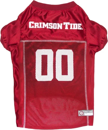 Pets First - Camiseta de malla NCAA College Alabama Crimson Tide para PERROS Y GATOS, talla XS. Camiseta de perro con licencia de tu equipo de