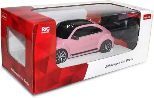 Vista 7 de RASTAR Beetle - Coche de control remoto, escala 1:24 Beetle RC coche de juguete para niños, escarabajo rosa