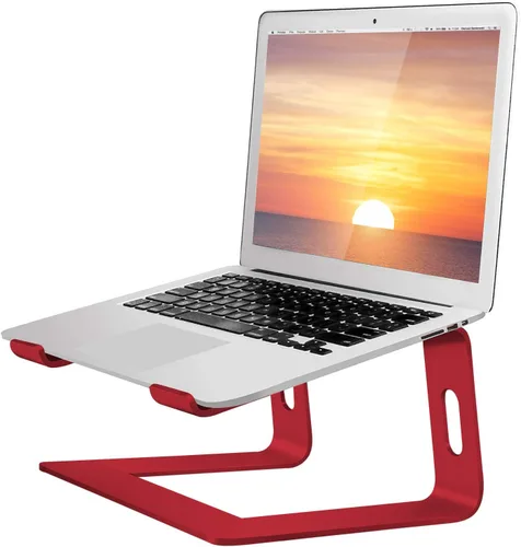 Vista 14 de Orionstar - Soporte portátil para laptop de aluminio, elevador de laptop compatible con Mac MacBook Air Pro de 10 a 15.6 pulgadas, soporte