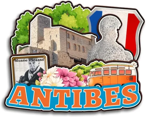 Vista 30 de Toulon Provence-Alpes-Cote d'Azur Francia - Imán para nevera Colección de madera 3D Madera hecha a mano recuerdos de la ciudad de viaje, imán