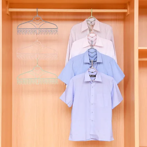 Vista 8 de Pilipane Percha de secado de ropa con clip en forma de V, colgador de clips de calcetines a prueba de viento, estante de secado de ropa antienredos