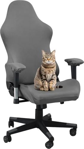 Vista 7 de Fundas para sillas de videojuegos, funda elástica para silla de computadora, funda ergonómica para silla de oficina, para protección contra arañazos