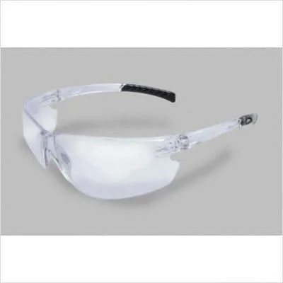 Radnor Gafas de seguridad de la serie 64051221 con marco claro y lente antivaho claro