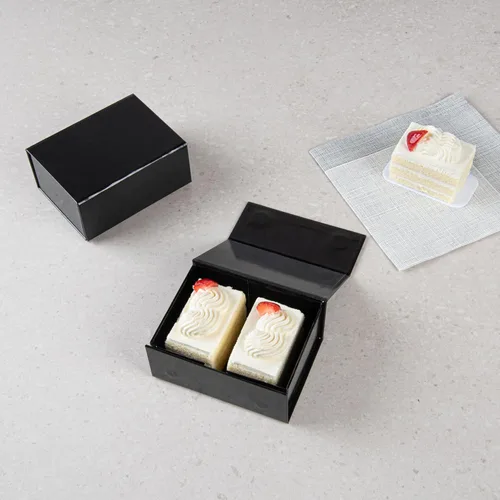 Vista 6 de Restaurantware Cajas de regalo magnéticas de 5 x 4 x 2.4 pulgadas, 10 cajas de regalo plegables resistentes – para propuestas de padrino y dama