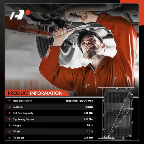Vista 3 de A-Premium Cárter de aceite de transmisión con junta y tapón de drenaje compatible con Ram 1500 2500 3500 y Jeep Grand Cherokee y Dodge Charger
