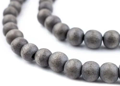 Vista 63 de TheBeadChest: cuentas de madera redondas naturales de 0.315 pulgadas, cuentas de madera sueltas espaciadoras para fabricar joyas, 4 tamaños