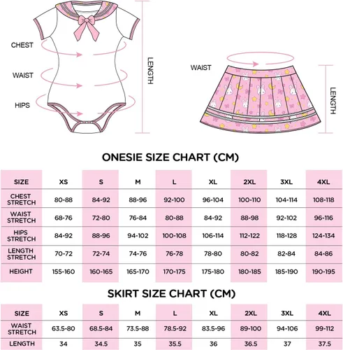 Vista 4 de Littleforbig - Pijama de algodón para enterizo, conjunto de falda mágica para cosplay