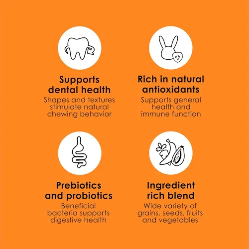 Vista 5 de Alimento para conejillo de Indias "Fiesta" de Kaytee, Tonos café