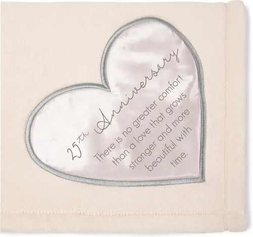 Pavilion Gift Company - Manta suave de lujo real de 25 aniversario, 50 x 60 pulgadas