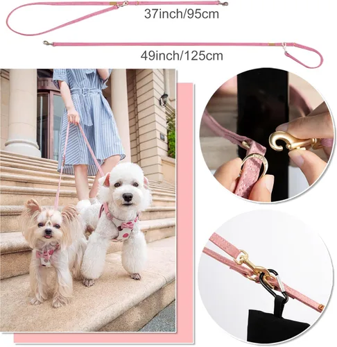 Vista 70 de Arnés sin tirones para perro, con correa multifunción, pechera suave y ajustable para mascota, no ahorca, chaleco a prueba de escape para perros