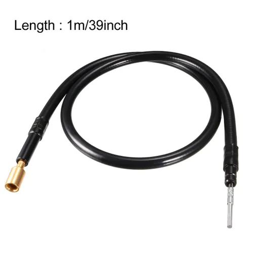 Vista 2 de uxcell Herramienta giratoria de eje flexible, accesorio de eje flexible 3.3 ft extensión 0.315 in Chuck para taladro de banco Prensa