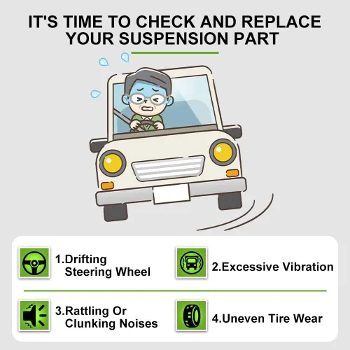 Vista 7 de SCITOO Kit de suspensión delantera de 6 piezas, brazo de control inferior y rótula exterior de barra de acoplamiento de extremo de barra