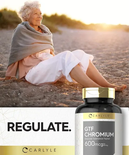 Vista 7 de Carlyle GTF Cromo 600 mcg 250 cápsulas Sin OMG, sin gluten