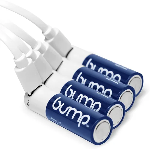 Vista 2 de bump Baterías recargables AA de 1.5 V Paquete de 4 iones de litio, alto rendimiento, carga USB-C rápida y duradera, uso con control remoto