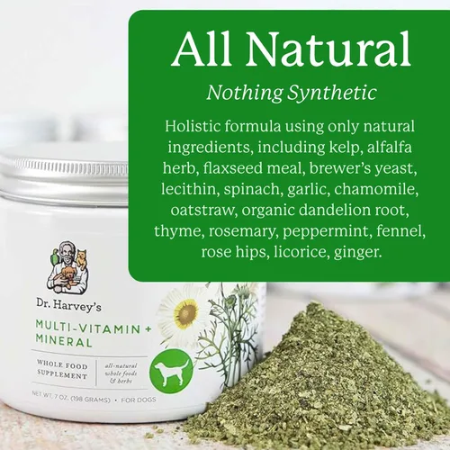 Vista 2 de Dr. Harvey's Herbal Multi-Vitamin and Mineral Supplement for Dogs (7 Ounces)