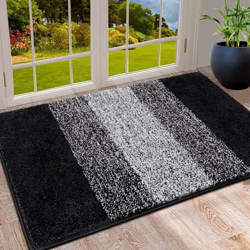 Vista 12 de Vaukki Tapete de Entrada Interior para Puerta, Tapete Antideslizante Absorbente Atrapa Barro, Tapete de Piso Interior, Alfombra de Puerta Lavable