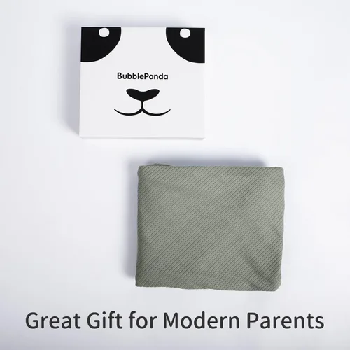 Vista 7 de BubblePanda Funda de lactancia hecha de bambú para lactancia materna, privacidad completa de 360°, suave y transpirable, chal de lactancia lavable a