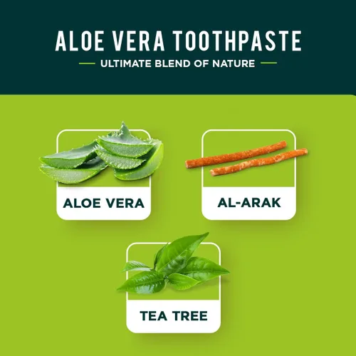 Vista 4 de Dabur Pasta de dientes herbales - Cuidado bucal con fórmula totalmente natural, sin flúor y pasta de dientes saludable, brillo infundido para un