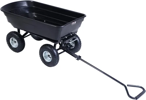 Vista 3 de COLIBROX 650LB Garden Dump Cart Dumper Wagon Carrier Wheel Barrow Air Tires Heavy Duty Nuevo