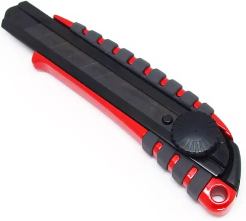Vista 22 de NT Cutter - Cuchillo multiusos de agarre de aluminio fundido a presión de serie Premium Evolution PMG con bloqueo automático, hoja negra extra