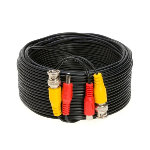 Vista 9 de Cables Direct Online Paquete de 2 x 10 pies de cable de alimentación de video BNC prefabricado negro para CCTV, cámara de seguridad, DVR, sistema