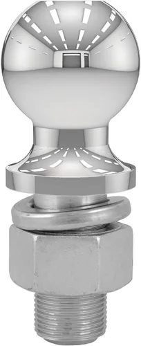 Vista 5 de CURT 40008 Bola de enganche cromada para remolque, 20,000 libras, 2-516 pulgadas de diámetro, vástago de 1-14 x 2-34 pulgadas