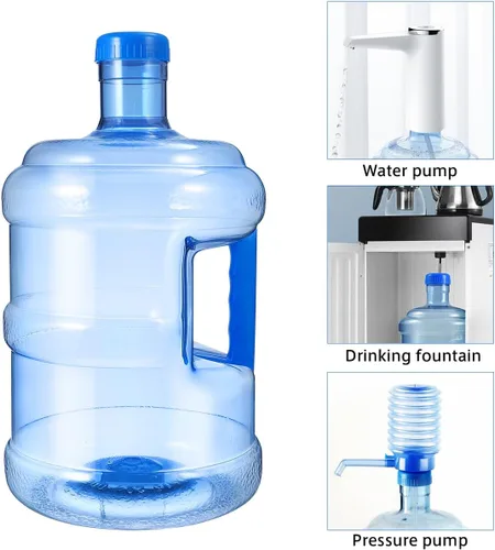 Vista 6 de Botella de agua de 5 litros – Botella de agua reutilizable – Dispensador de jarra de agua de gran capacidad, contenedor de almacenamiento de agua