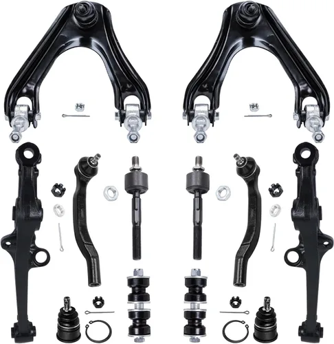 Vista 20 de Detroit Axle – 12 brazos de control superiores e inferiores delanteros con rótulas, barras de unión exteriores e interiores con topes, barras