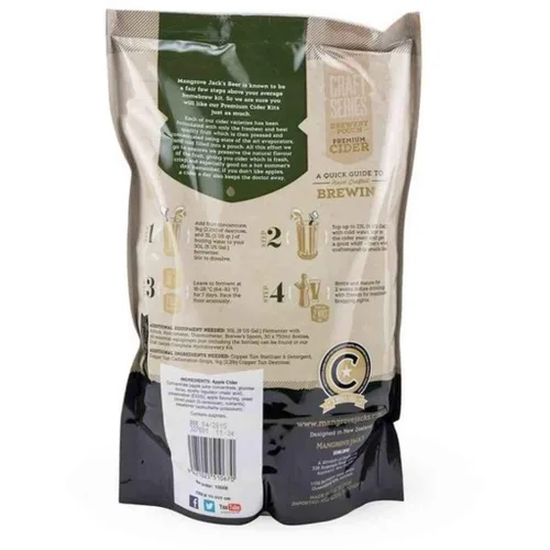 Vista 2 de Mangrove Jack's Kit de recetas de sidra de manzana dura, 6 galones