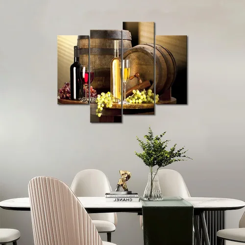 Vista 6 de Cuadros de vinos y uvas para la pared, de First Wall Art, decoración moderna para el hogar