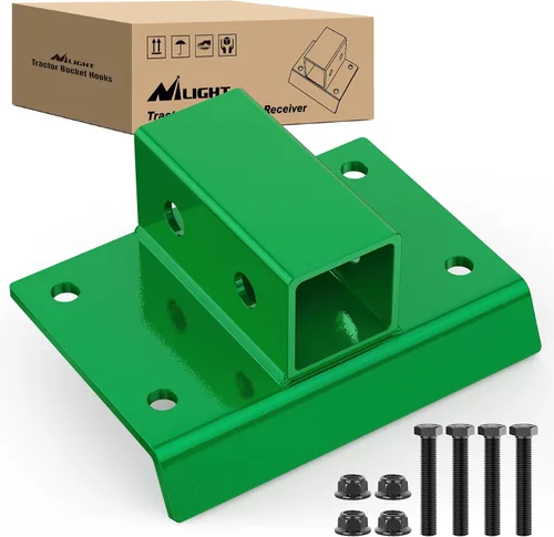 Vista 12 de Nilight Enganche de cubeta de tractor de 2 pulgadas Receptor de remolque 5/8” Orificio de pasador Enganche de remolque clase 3 para 25573LBS