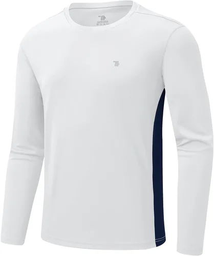 Gopune Camisetas de natación para hombre, manga larga, protección solar UPF 50+, secado rápido, para senderismo, pesca