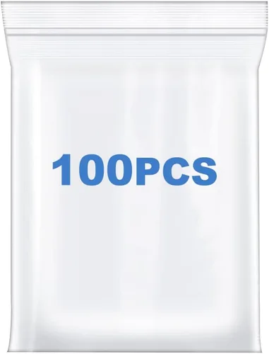 Vista 10 de 200 unidades 2,5 x 2,5 cm Bolsas de plástico transparentes gruesas con cierre de cremallera de 4 mil, bolsas resellables con cierre de cremallera