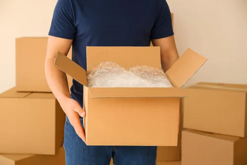 Vista 5 de Embalaje protector de burbujas grande de 1/2 pulgada (12 pulgadas de ancho x 65 pies de largo), rollo de burbujas para embalaje, almacenamiento