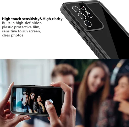 Vista 7 de ANTSHARE Funda impermeable para Samsung Galaxy S21 Ultra, funda para Galaxy S21 Ultra con protector de pantalla, cuerpo completo 360, resistente, a