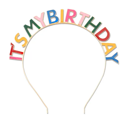 Vista 15 de CIEHER Diadema Corona de Cumpleaños Negra, Es Mi Cumpleaños Accesorios para el Cabello con Decoraciones de Feliz Cumpleaños para Mujeres y Niñas