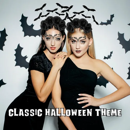 Vista 5 de U-Goforst Diadema de murciélago de Halloween y máscara de murciélago con gema de cara negra, disfraz de murciélago para mujer, alas de murciélago